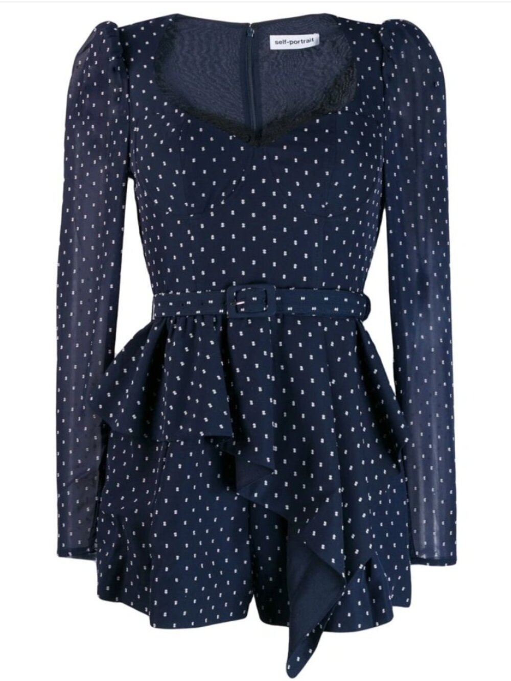 Self-Portrait Rent Polka dot playsuit - Picture 3 of 7